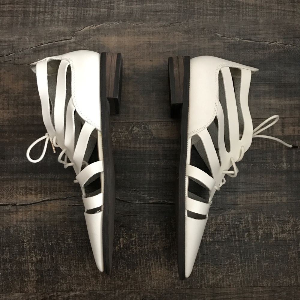 Forever 21 white sandals-worn once! - Picture 3 of 5